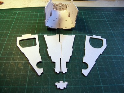 pièces de la partie avant