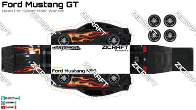 Paper car Ford Mustang GT (Need For Speed Most Wanted).jpg