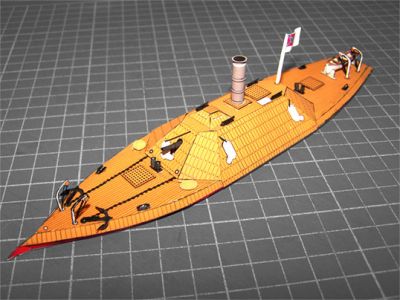 Le bÃ©lier cuirassÃ© CSS Albermarle
C'est le septiÃ¨me modÃ¨le de chez http://www.myspace.com/mmpapermodels.
Maquette en flottaison au 1/250 Ã¨me.
