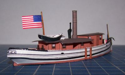 Tugboat USS Clyde
Vue 3/4 arriÃ¨re
