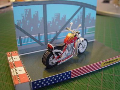 Moto Easy Rider du camion de l'Avent de StreetPaper
