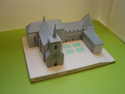 Abbaye Saint LÃ©ger Ã  Meymac modÃ¨le de PierreG
Face Est
