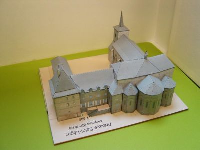 Abbaye Saint LÃ©ger Ã  Meymac modÃ¨le de PierreG
Face Ouest
