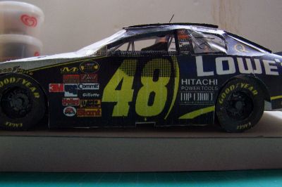 nascar
vue de cotÃ© de la voiture
